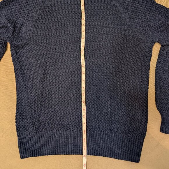 J Crew 100% Cotton Shall Neck Sweater - Navy - Small - Picture 6 of 6